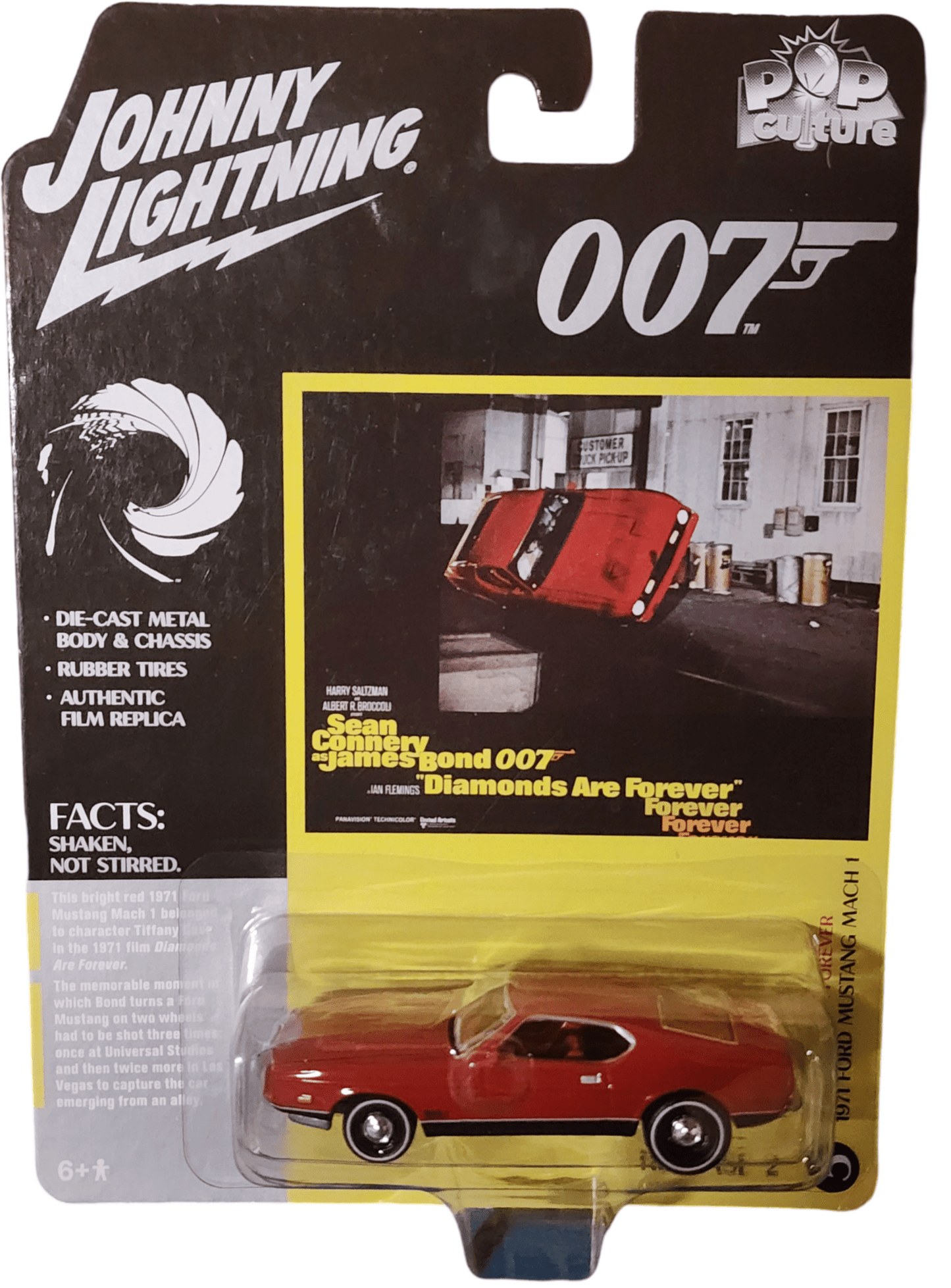 Johnny Lightning James Bond 007 Cars Set: Lotus Espirit, Aston Martin, Toyota, Mustang