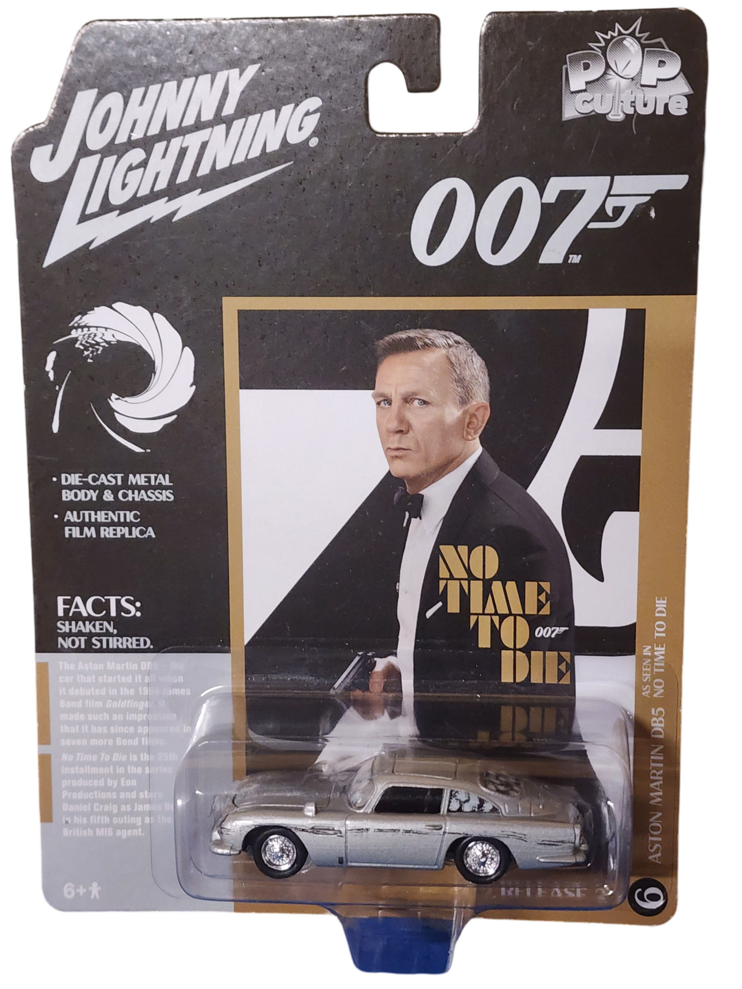 Johnny Lightning James Bond 007 Cars Set: Lotus Espirit, Aston Martin, Toyota, Mustang
