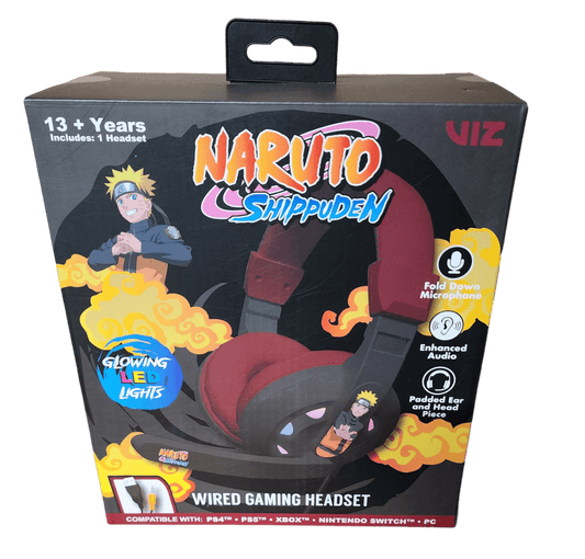 Naruto Shippuden Wired Gaming Headset - Multi-Platform Compatibility