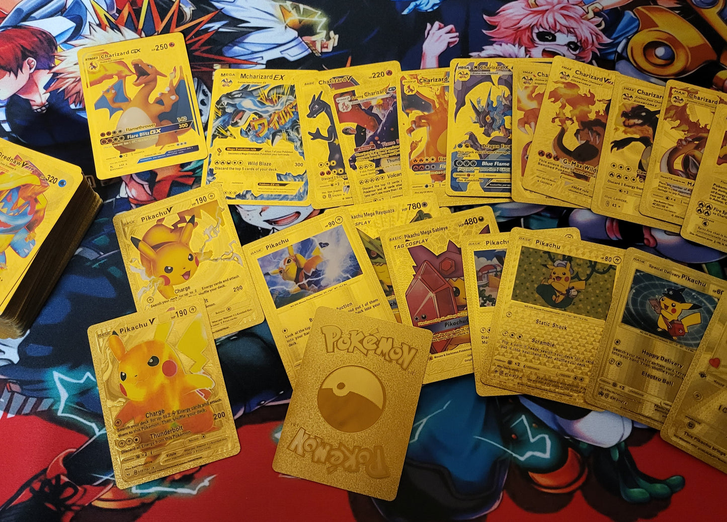 Gold Foil Pokemon Cards. 110 cards in sealed box.