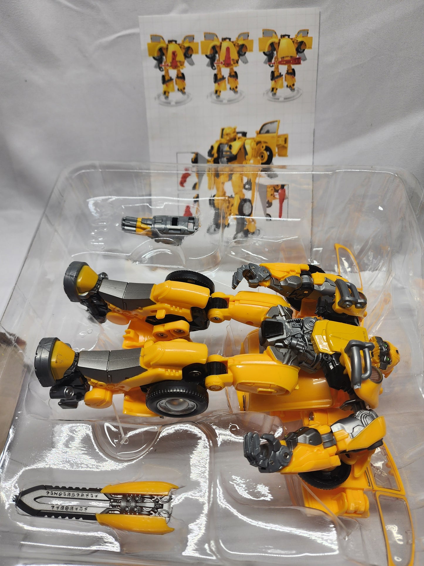 Deformation Toys Series Mechanical Alliance YS-03 Metal Version.  Box has been opened, but Bumblebee hasn't been removed.