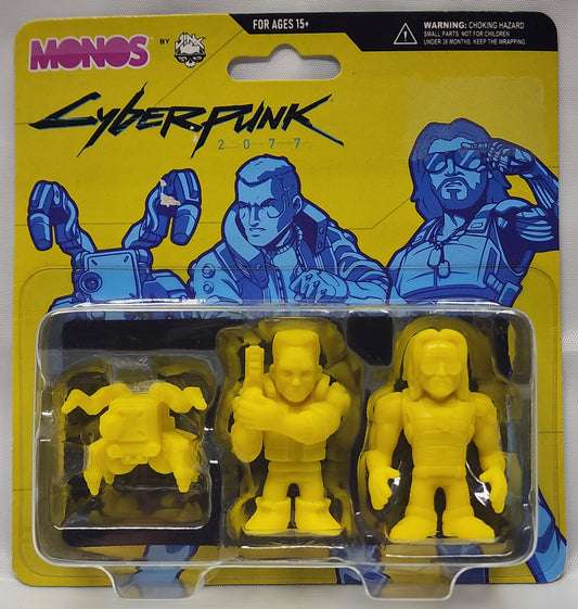 Monos Cyberpunk 2077 Mini Yellow Figure 3PK. Silverhand