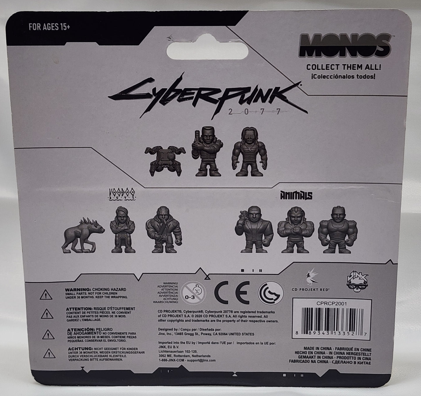 Monos Cyberpunk 2077 Mini Yellow Figure 3PK. Silverhand