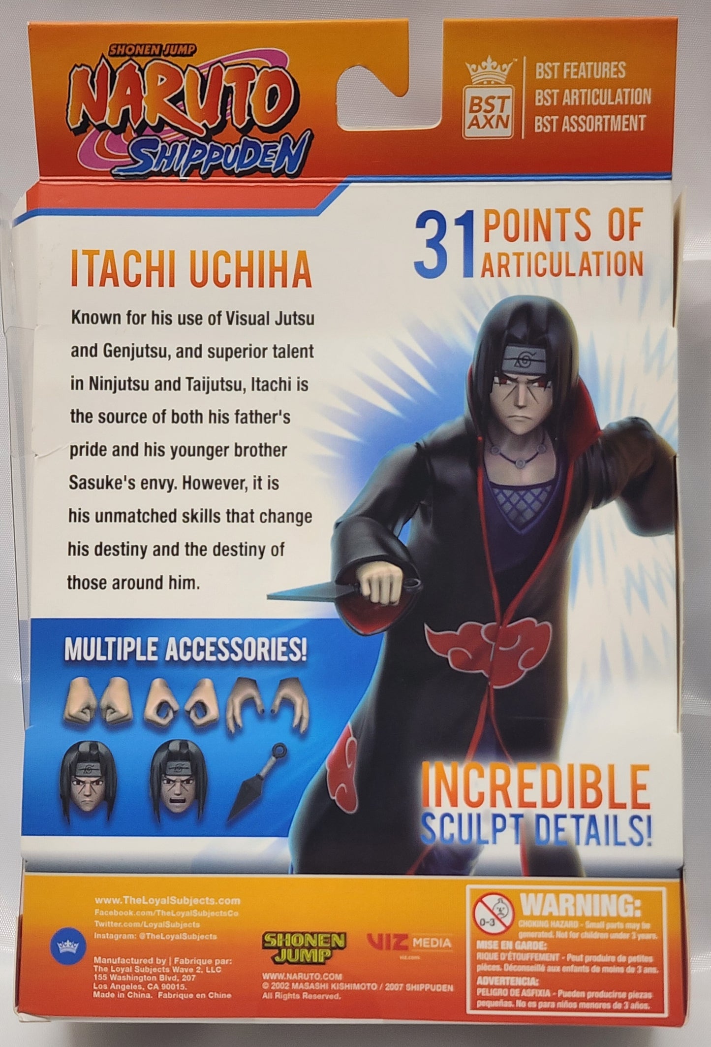 BST AXN Naruto Shippuden. Itachi Uchiha Action Figure
