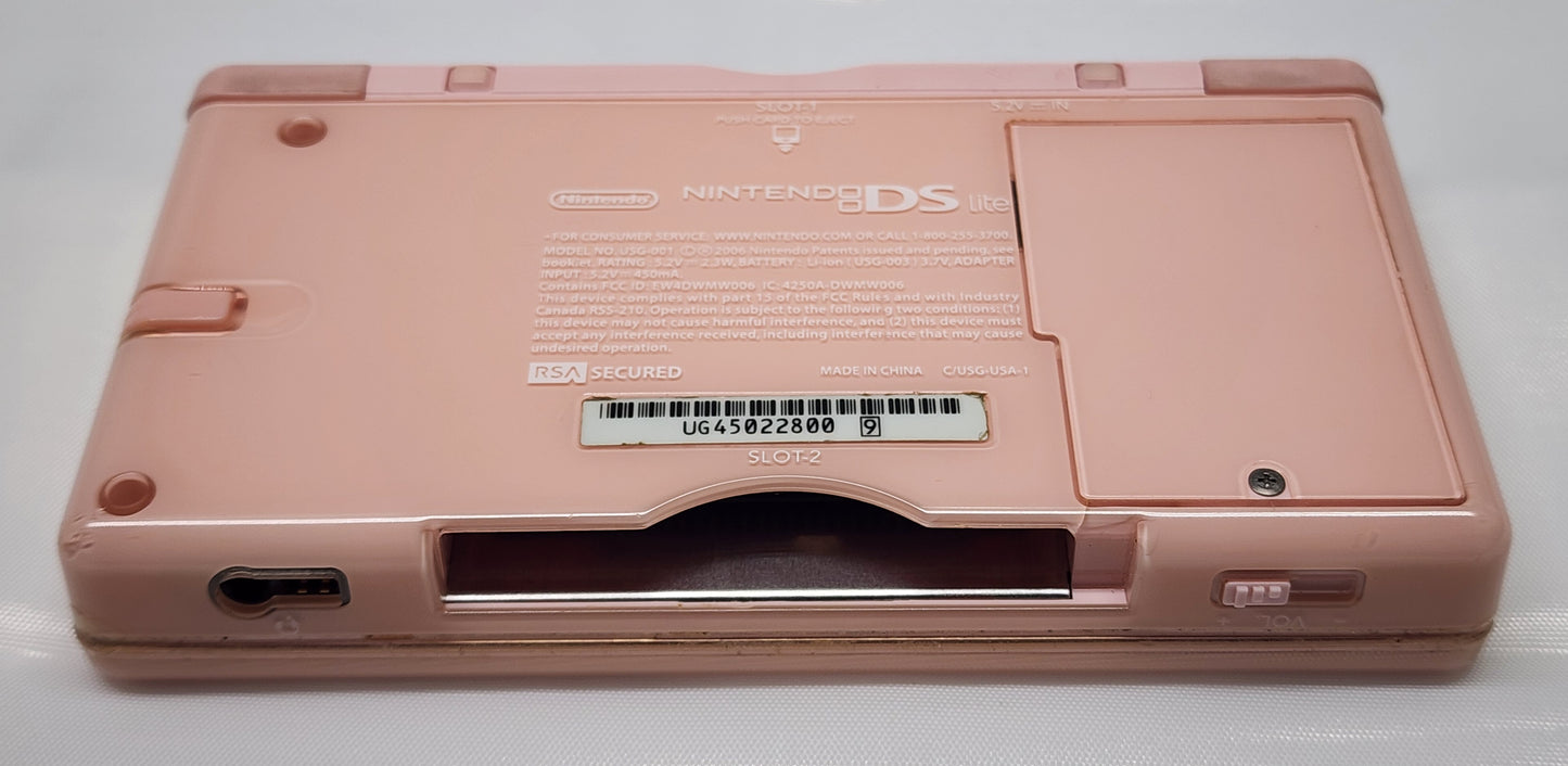 Parts Only Pink DS Lite Console.  No Charger Or Stylus Included. Parts Only