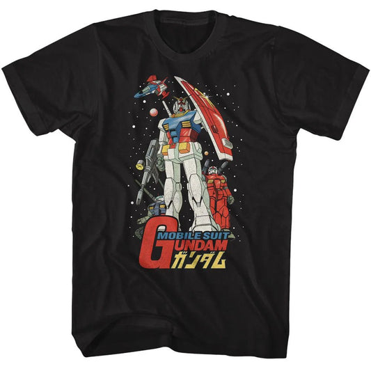 Gundam Mobile Suit Poster Black T-Shirt – American Classics Licensed Apparel